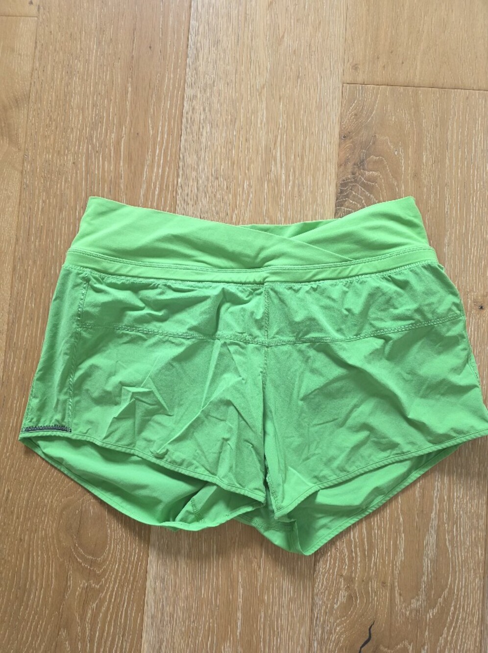Women's Lululemon Bright Green Performance Shorts